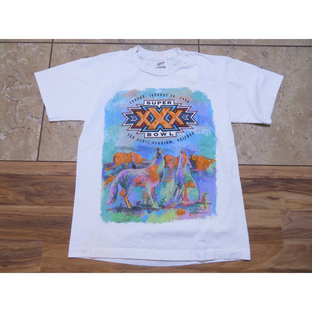 Super Bowl XXX 30 Sun Devil Stadium Tempe Arizona Coyotes Graphic T-shirt Sz M